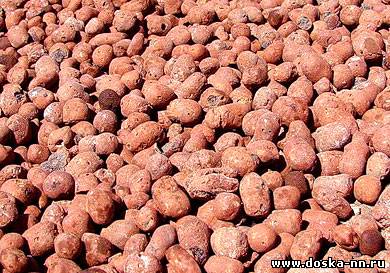 Керамзит разной фракции.