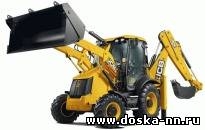 Уборка снега погрузчиком в Нижнем Новгороде.