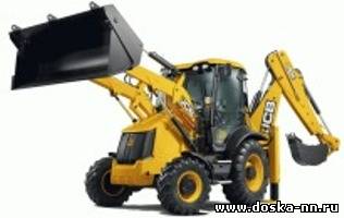 Уборка снега погрузчиком в Нижнем Новгороде.